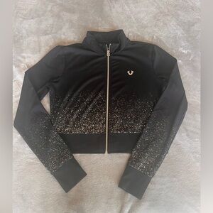 True Religion crop athletic jacket only worn once 🫶🏽